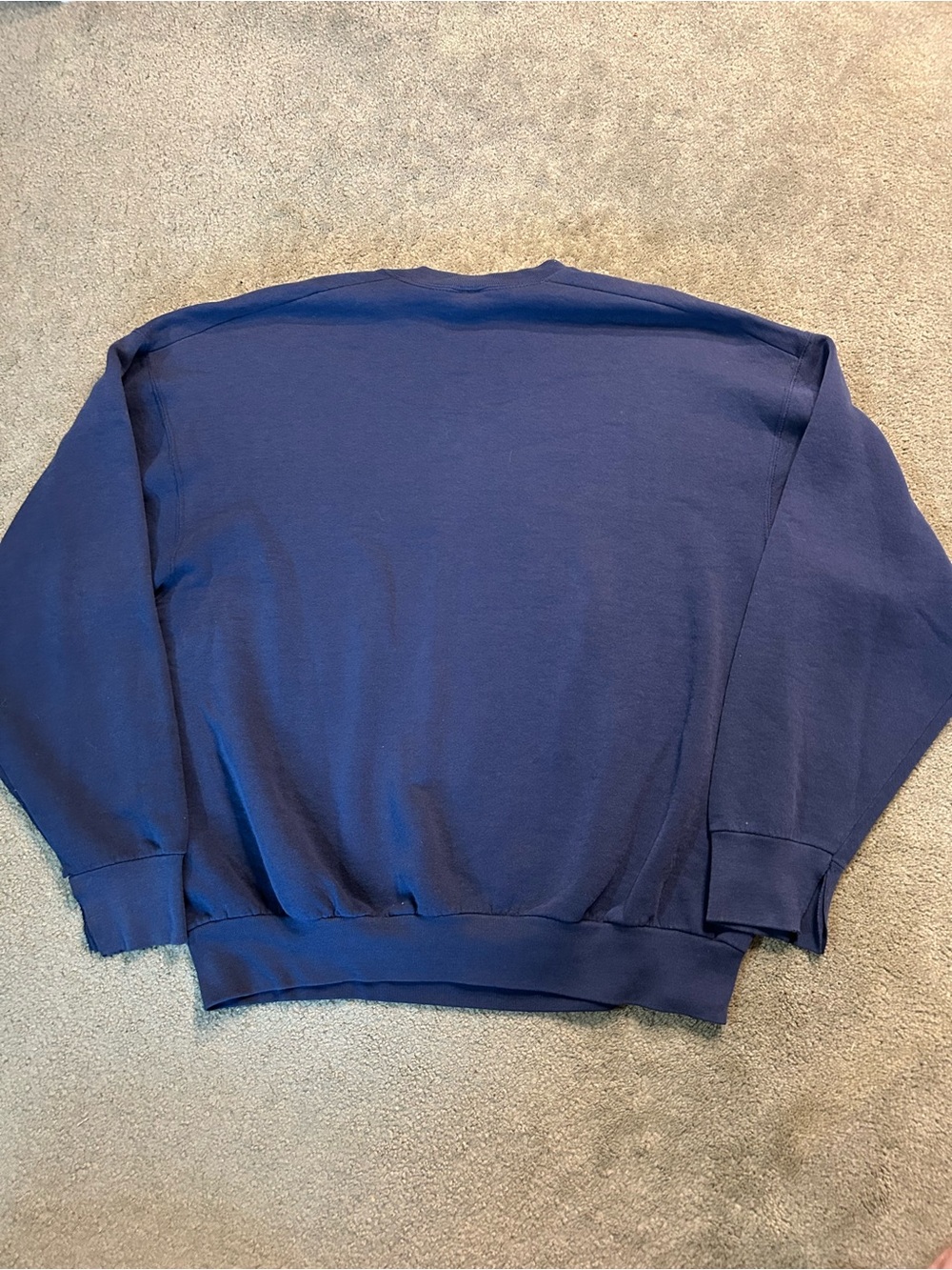 Vintage 90s London Husky Animal Nature Crewneck Sweatshirt Size XL Y2K Blue - Picture 3 of 5
